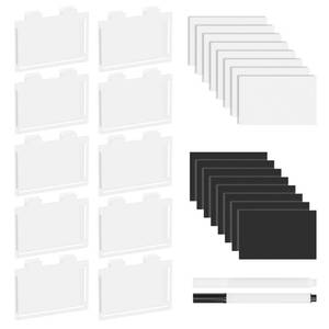 lot 14262 image: SpaceAid 10 Pack Pantry Basket Labels with Clip Holders