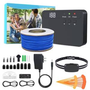 lot 17047 image: AOZOOM Electric Dog Fence System with 656Ft Wire  Retail $299.99