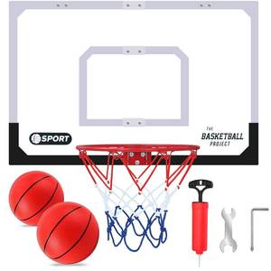 lot 17049 image: NZQXJXZ Basketball Hoop Set 26 x 17 Indoor