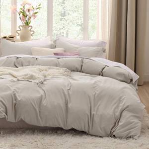 lot 17054 image: Bedsure King Duvet Cover Set, Polyester Microfiber