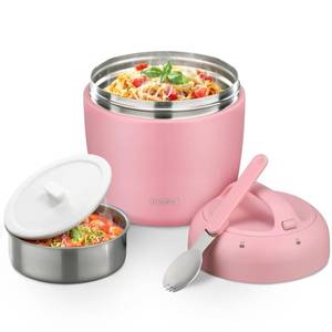lot 17058 image: Itslife Vacuum Insulated Food Jar 32oz Pink