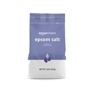 lot 18222 image: Amazon Basics Epsom Salt Soaking Aid, Lavender, 3 Lb
