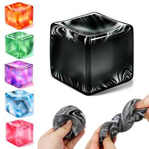 lot 18228 image: Bingcute Squishy Stress Ball Cube TPR