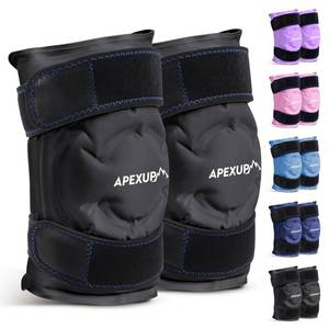 lot 19278 image: APEXUP Ice Pack for Knee Pain Relief, Large Reusable Wrap After Surgery, Flexible Gel Cold Pack for Injuries, Pain Relief for Back, Shoulder, Elbow, Ankle and Leg (Black, XXL, 2PK)