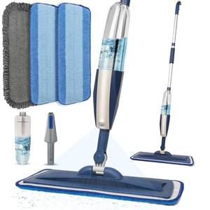 lot 19285 image: Wet Spray Mop for Floor Cleaning with 14 oz Bottle & 3 Microfiber Pads