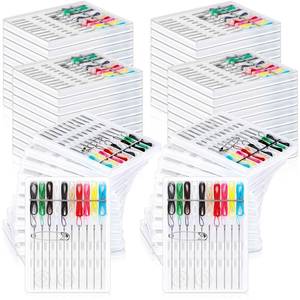 lot 19292 image: Leyndo 60 Boxes Pre Threaded Needles Sewing Kit, Assorted Color, 10 Threads