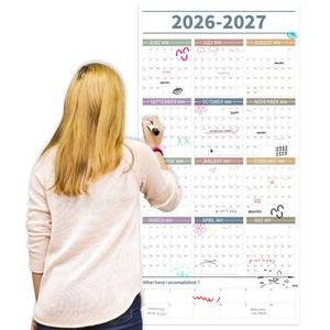 lot 20001 image: GuassLee Large Yearly Wall Calendar 2026-2027, Full Year Calendar One Page, Jun. 2026- May 2027, Annual Wall Calendar 2026, 24X 48 Wall Calendar 2026 Large with Foam Stickers