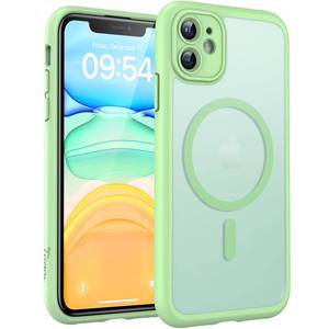 lot 20002 image: TOCOL for iPhone 11 Case, Compatible with MagSafe, Light Green