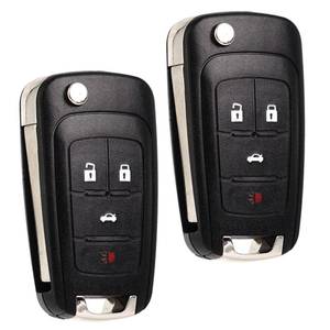 lot 20011 image: SUPALAND Flip Key Fob Replacement Fits for Chevy Cruze Equinox Camaro Impala 2010 2011 2012 2013 2014 2015 2016 2017 2018 2019 Malibu Sonic Buick Regal Verano Encore GMC Terrain Keyless Entry Remote