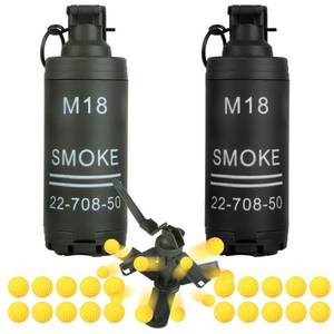 lot 20048 image: Tactical Toy Hand Grenade Bomb for Nerf CS Battle Game,20 Foam Ammo for 14