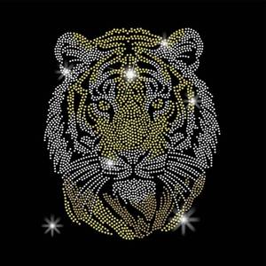 lot 20059 image: SUPERDANT Tiger Iron on Rhinestones for Clothes Animal Crystal Heat Transfer Stickers Iron on Decals Rhinestone Patches for Man Woman T-Shirt Clothing Hoodie Jackets DIY Art Craft Gifts