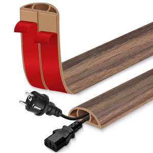 lot 20068 image: EYAYEN Floor Cord Cover for Wires on Floor Self Adhesive Cord Hider