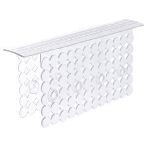 lot 20071 image: Bligli Plastic Sink Saddle, Sink Divider Mat with Strong Suction Cups, Kitchen Divided Sink Protector Mat for Glassware Dishes, Easy to Clean and No Smell, 9.5 x 12, Clear