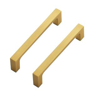 lot 20079 image: Ravinte Brushed Brass Solid Pulls Cabinet Handles 4 Inch 5 Pack