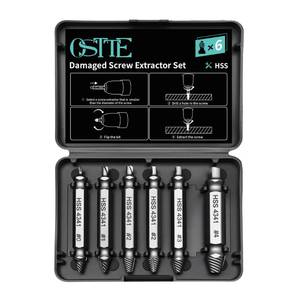 lot 20483 image: OSTTE Damaged Screw Extractor Set & Stripped Screw Extractor Kit (Missing 1 Piece)