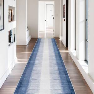 lot 13051 image: Lahome Ombre 3x10 Runner Rug with Non-Slip Backing