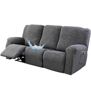 lot 13054 image: Gennia Waterproof 3-Seat Recliner Sofa Cover Dark Gray