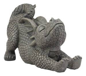 lot 13058 image: Ebros Gift Garden Dragon Stretch Statue 11.75 Resin