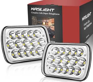 lot 13071 image: KASLIGHT H6054 LED Headlights 5x7 7x6 Pair