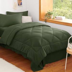 lot 13099 image: CozyLux Twin XL Comforter Set 68x88 Olive