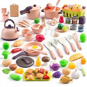 lot 13101 image: Bruvoalon 118-Piece Mini Play Kitchen Accessories Set