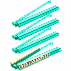 lot 13104 image: TRZUMZZ Mahjong Racks with Pushers Set of 4
