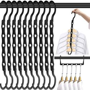 lot 13108 image: DUCOO 10 Pack Space Saving Hangers Closet Organizer