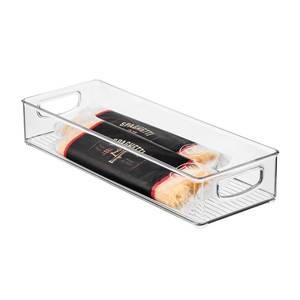 lot 13126 image: iDesign Slim Extra Long Clear Storage Bin 16x6x3