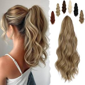lot 14165 image: Felendy 16 Ponytail Extension Wavy Synthetic Hair