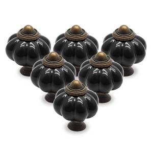 lot 14166 image: Seimneire Ceramic Pumpkin Cabinet Knobs 12-Piece Set
