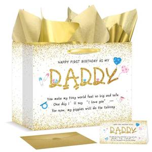 lot 14168 image: Bigniuzi First Birthday as Dad Gift Bag Set