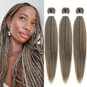lot 14170 image: IIFLYDSFA Braiding Hair Pre-Stretched 26 Inch Yaki 3 Pack