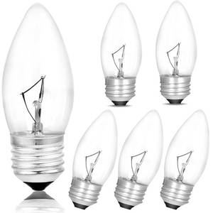 lot 14172 image: BUBYVV 25W B11 Candelabra Base Incandescent Bulbs