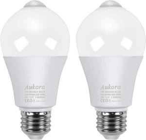lot 14180 image: Aukora 12W Motion Sensor LED Light Bulb, 100W Equivalent E26