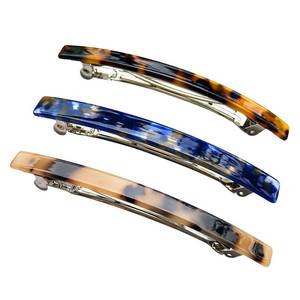 lot 14219 image: HYFEEL French Barrettes Hair Clips 4 Inch 3 Pack