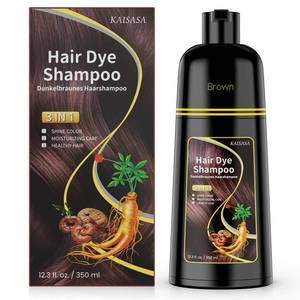 lot 14238 image: KAISASA 3-in-1 Hair Dye Shampoo Brown Grey Coverage