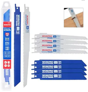 lot 2107 image: Workpro Reciprocating Saw Blade Set 10 Pack
