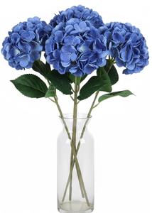 lot 5030 image: Blue Hydrangea Floral Bouquet Bundle of 4