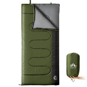 lot 1144 image: Night Cat Camping Sleeping Bag for Adults 3 Seasons Portable Lightweight Backpacking Hiking Traveling Indoor Outdoor Temperature 5-15�� 2.6x6.3ft Switch to a Quilt or Blanket