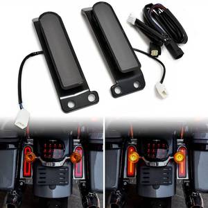 lot 1158 image: VEISUTOR LED Rear Fender Light for Harley Touring 2014-2022, Smoked Lens