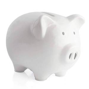 lot 1160 image: KOHIENWO Piggy Bank,Child to Cherish Ceramic Pig Money Piggy Banks for Boys Girls Kids Blue