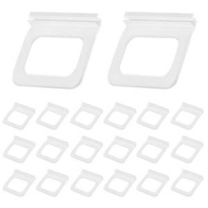 lot 2218 image: Window Screen Pull Tabs 36 Pack Clear Hollow Flat Spline Channel Pull Lift Tabs Replacement Repair Clips Kit, Window Screen Frame Center Brace Privacy Screen Mounting Tabs
