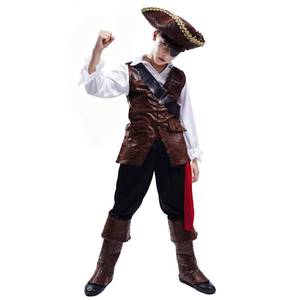 lot 2240 image: PGOND Boys Deluxe Pirate Costume with Hat Party Costume (14-16Y)