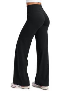 lot 2244 image: CRZ YOGA Softretch Wide Leg Pants 32 Black Large