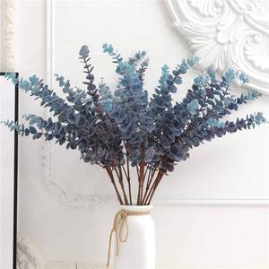 lot 2247 image: A 3 Pcs 31.5 Artificial Eucalyptus Leaves Spray for Vase Decor, Blue