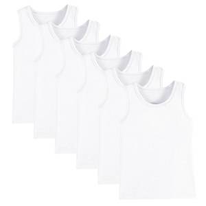 lot 2283 image: 6-Pack Cotton Girls Tank Tops Summer Sleeveless Girls Undershirts Age 1113