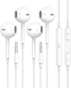 lot 2291 image: Wired Earbuds Clear Call Mic, 3.5mm Headphones for iPhoneiPadRadio