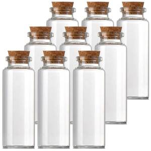 lot 2316 image: EWEIGEER 9 pcs 30ml Small Glass Bottles with Cork Stopper,Spell Jars,Decorative Bottle,Vials Jars,Wishing Bottle Potion Bottles 30x70mm(1.18x2.76inch)