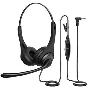 lot 2355 image: Voistek 2.5mm Office Phone Headset with Noise Cancelling Mic