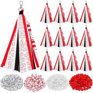 lot 2362 image: Tondiamo 562 Pcs DIY Sport Keychain Making Kit Baseball 2Color